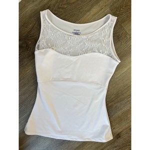 Spanx Lace Bateau Tank ($56) Shapewear Large